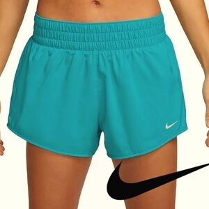 NWT NIKE One Dri-FIT Mid-Rise 3" Brief-Lined Shorts-DUSTY CACTUS